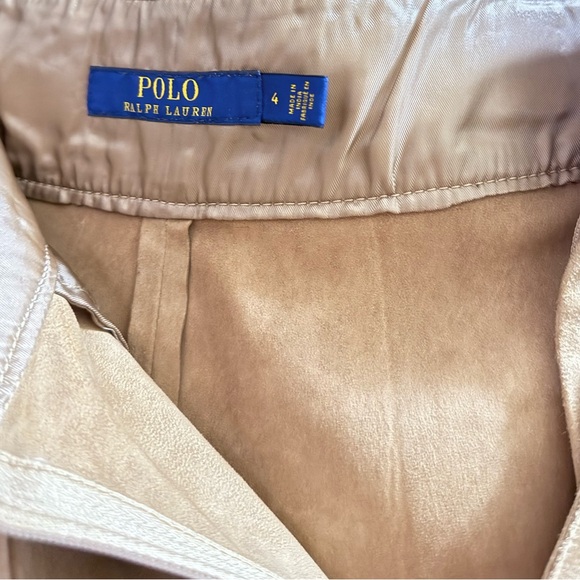 Polo Ralph Lauren Suede Belted Midi Skirt - Picture 4 of 6